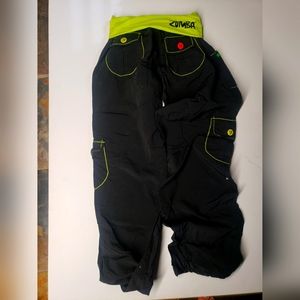 Zumba black cargo pant size md